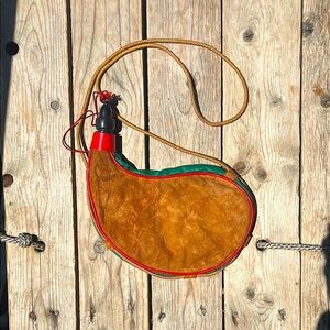 Vintage Leather Wine Bota Bag